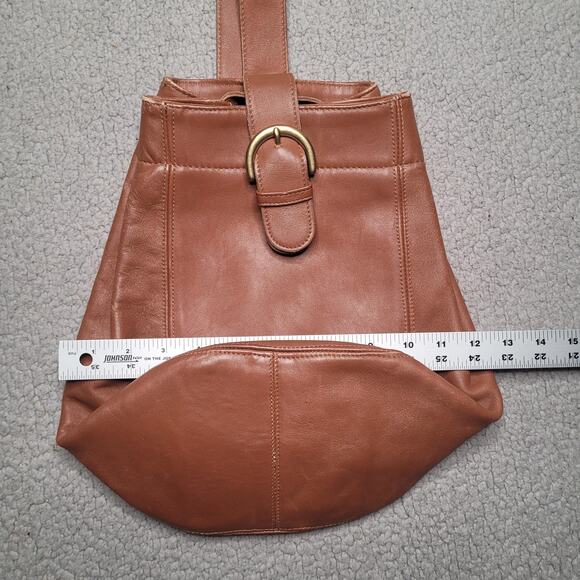 VTG Coach Bag Large Soho Sling Brown Leather Backpack USA Boho 90s Classic 4160 - Picture 7 of 16